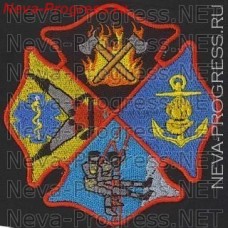Нашивка Североамериканских пожарных и спасателей (без эмблемы неотложной медецинской помощи)